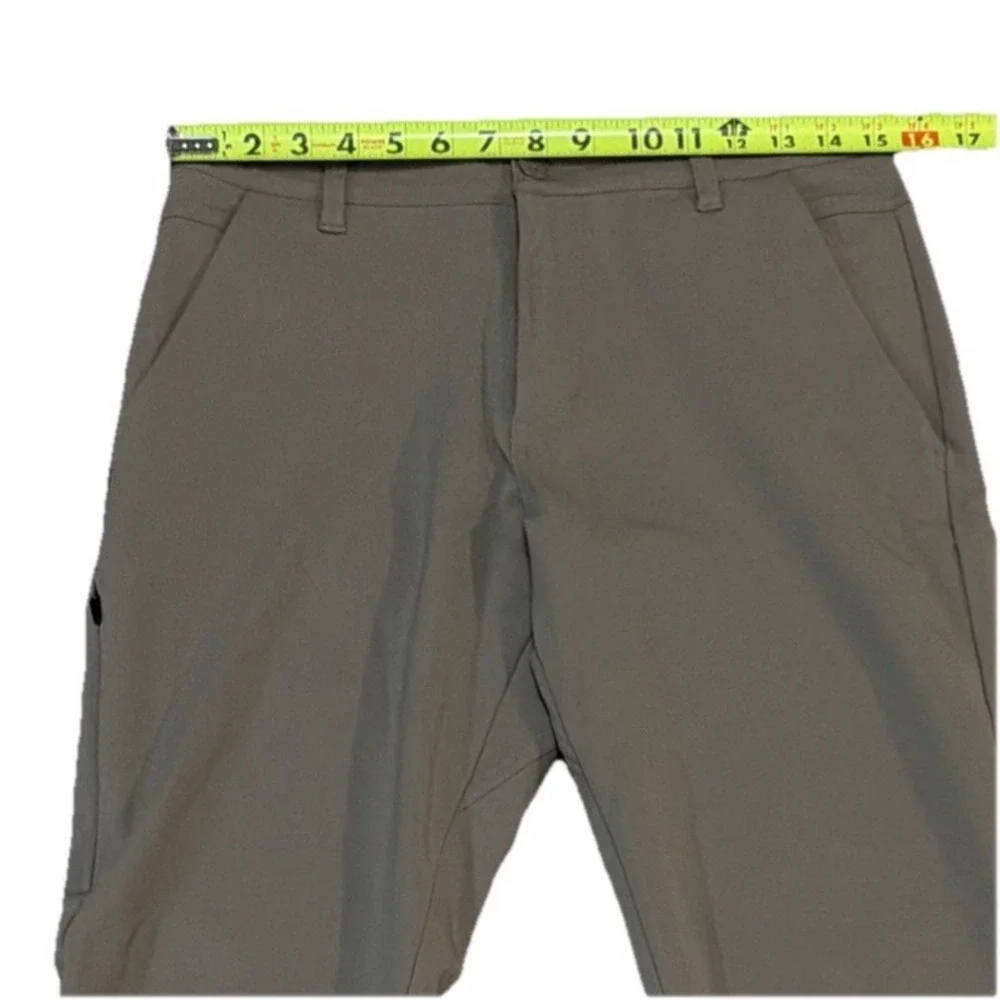 Bylt Basic Mens Sz 32 (30x29) Taupe Gray Pant 2.0 Performance Slim Chino Tapered